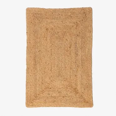 Wycieraczka Prostokątna 60x90 Cm Z Naturalnego Juty Airo Yute - Sklum