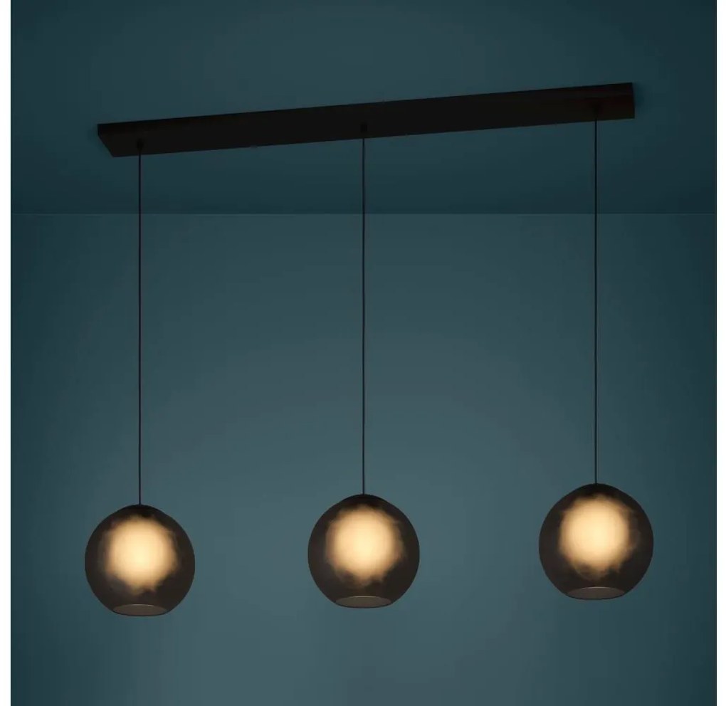 Eglo 390214 - Żyrandol na lince ARANGONA 3xE27/40W/230V dymny