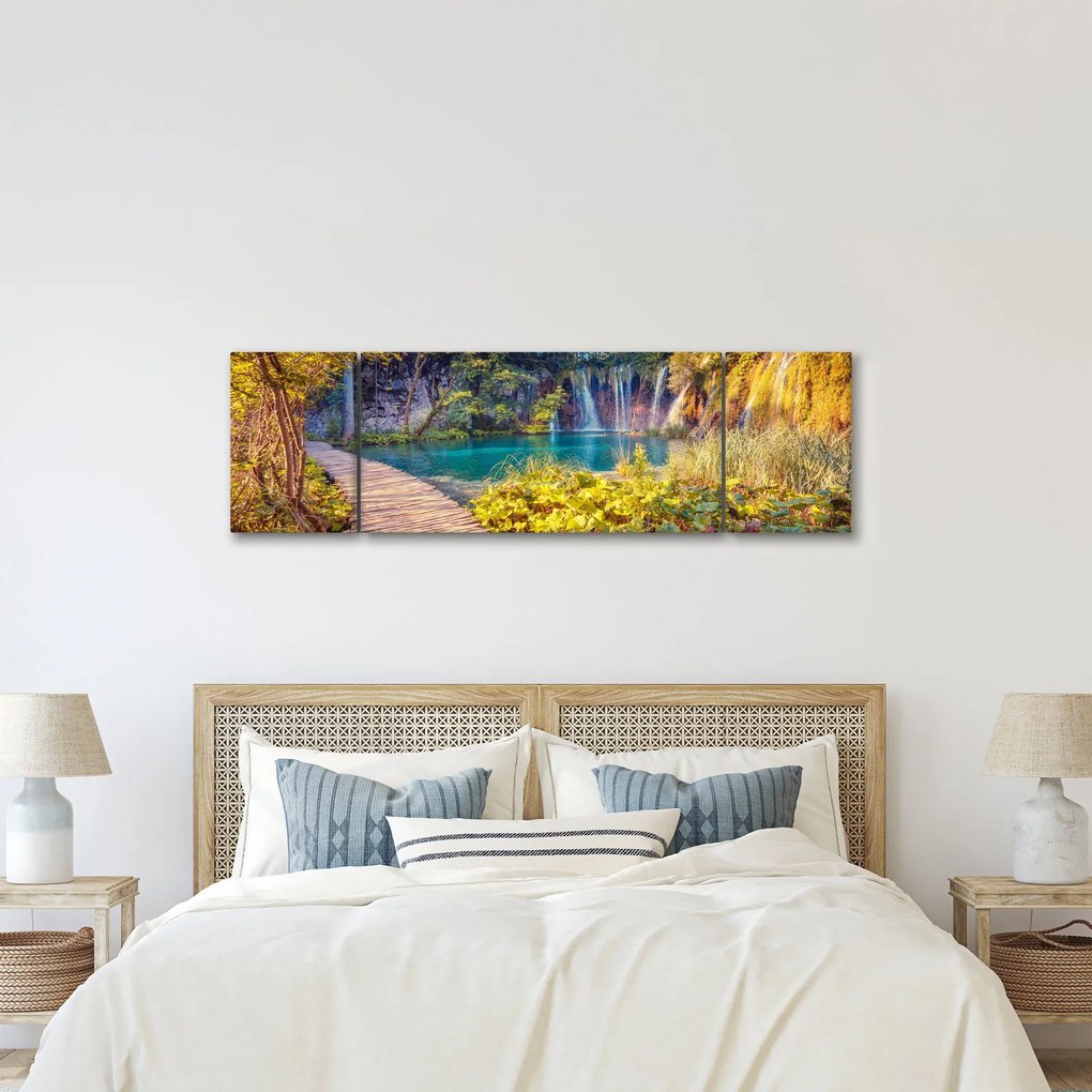 Obraz - Jeziora Plitwickie, Chorwacja (170x50 cm)