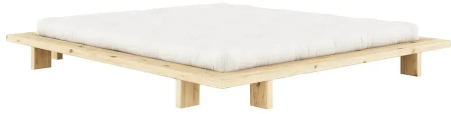 Łóżko dwuosobowe z litego drewna sosnowego ze stelażem 180x200 cm Japan – Karup Design