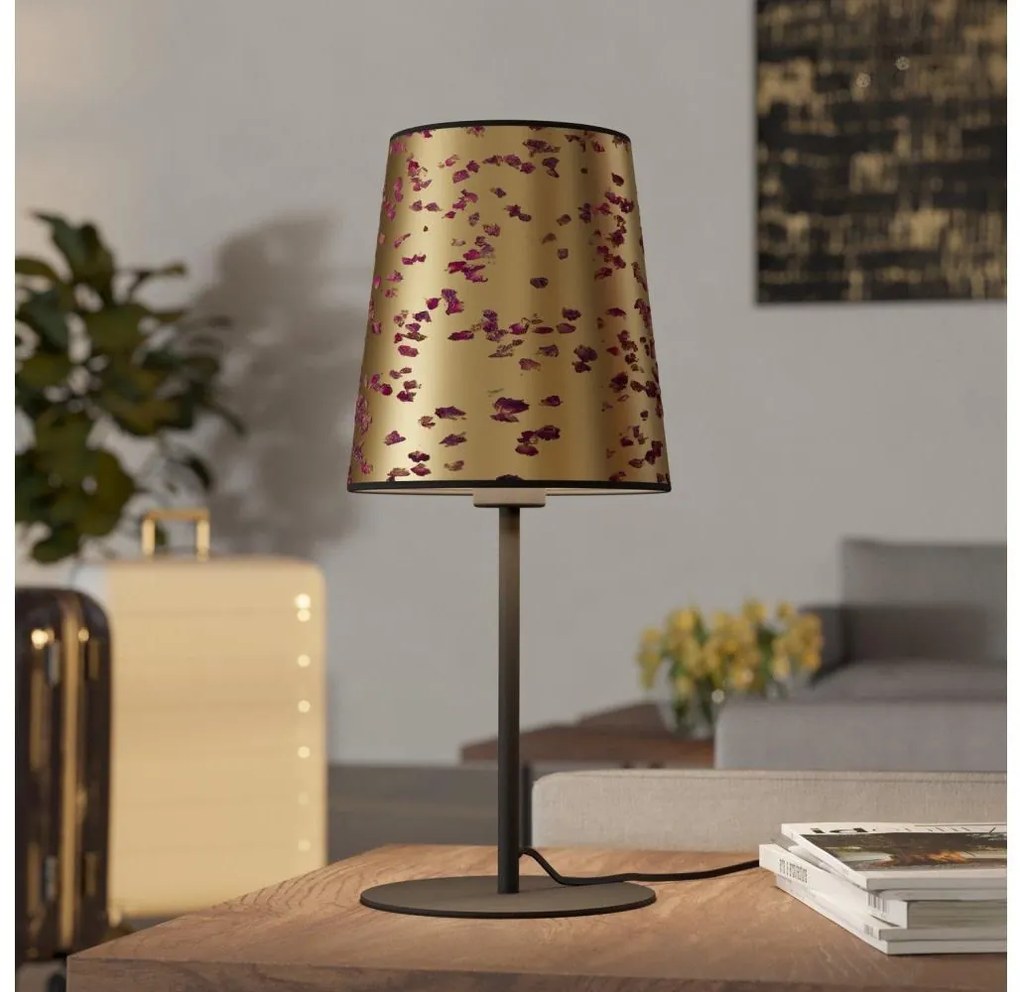 Eglo 390294 - Lampa stołowa CASTUERA 1xE27/25W/230V złoty/różowy