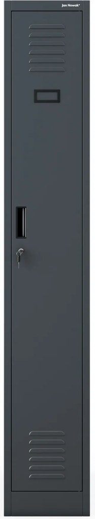 Szafka pracownicza metalowa antracytowa KACPER II 1 Plus 400 x 1800 x 500 mm