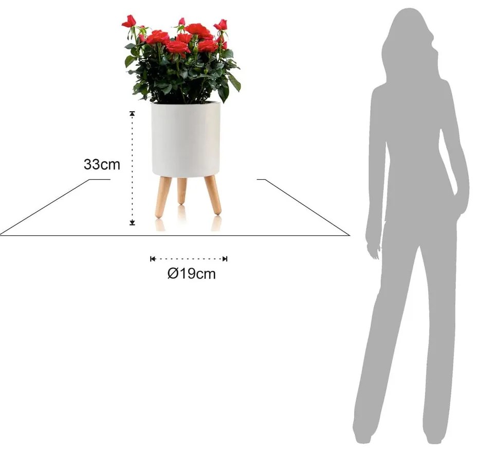 Plastikowa doniczka samonawadniająca ø 19 cm Calla – Tomasucci