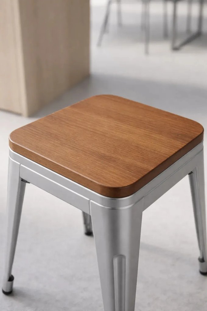 Taburete Torix Pequeńo Madera Natural