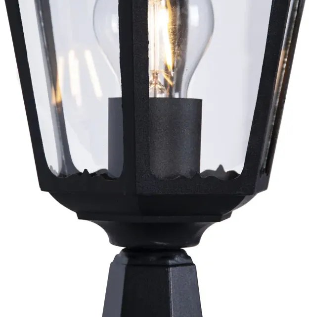 Czarna niska lampa ogrodowa stojąca - 4X S352 Z4-M45