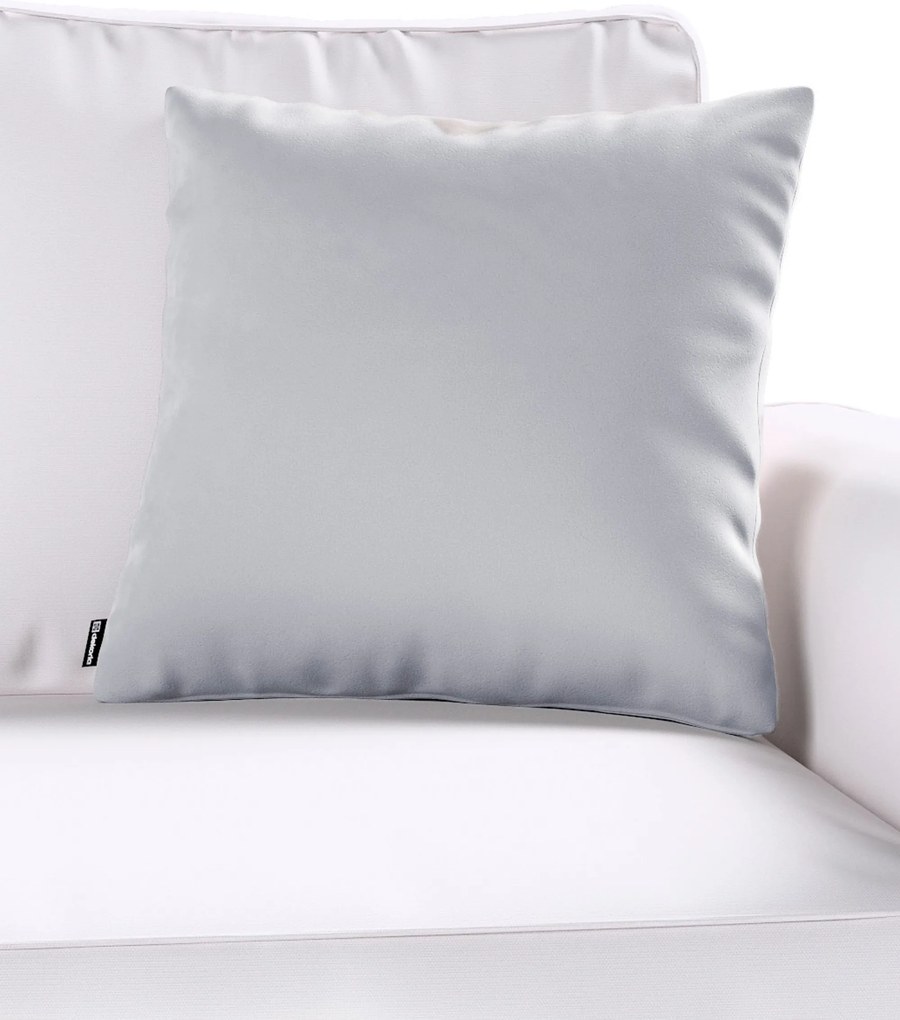 Poszewka Kinga na poduszkę kolor szary tkanina połyskliwa, welwetowa