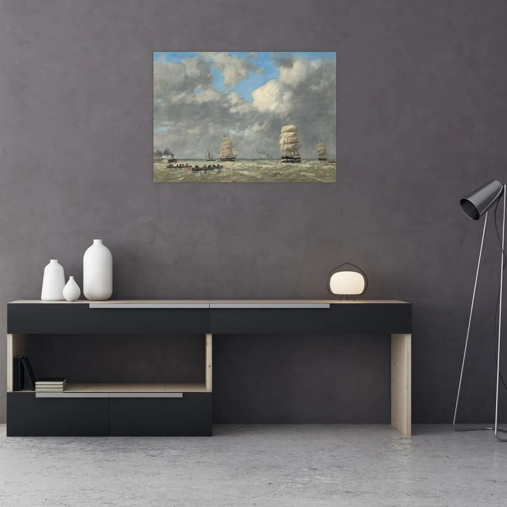Obraz - Eugène Boudin, Le Havre, reprodukcje (70x50 cm)