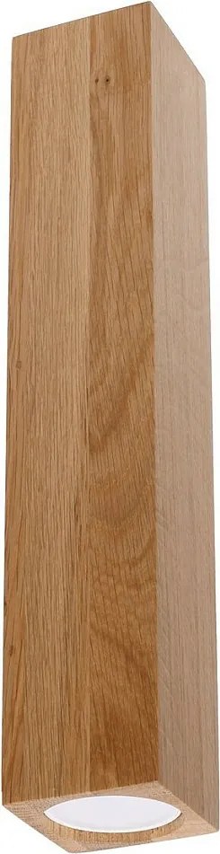 Plafony Skandynawski Keke, Drewno - 1 Źródło - L.6 X H.30 Cm - Dąb