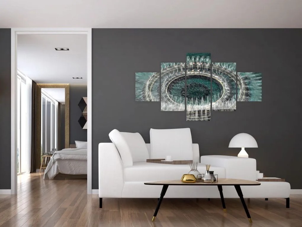 Obraz fontanny (125x70 cm)