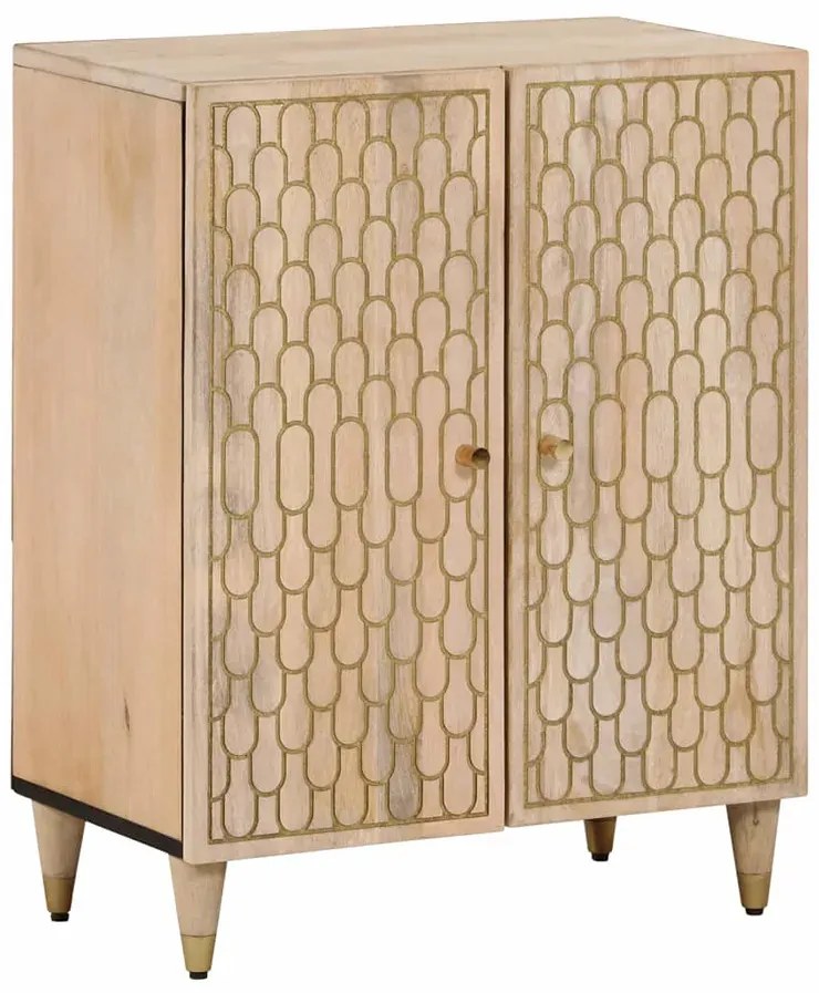 Rustykalna komoda z rzeźbionymi frontami - Nolen 3X