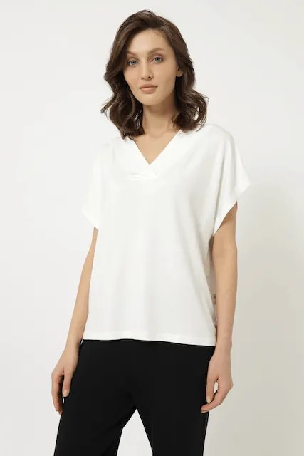 Damska bambusowa piżama CHIARA M Kremowy / Czarny