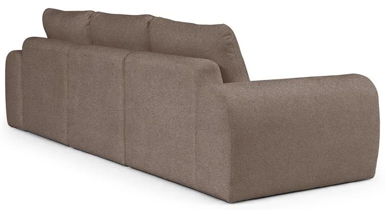 Brązowa sofa z materiału bouclé 287 cm Mirel – Rodier