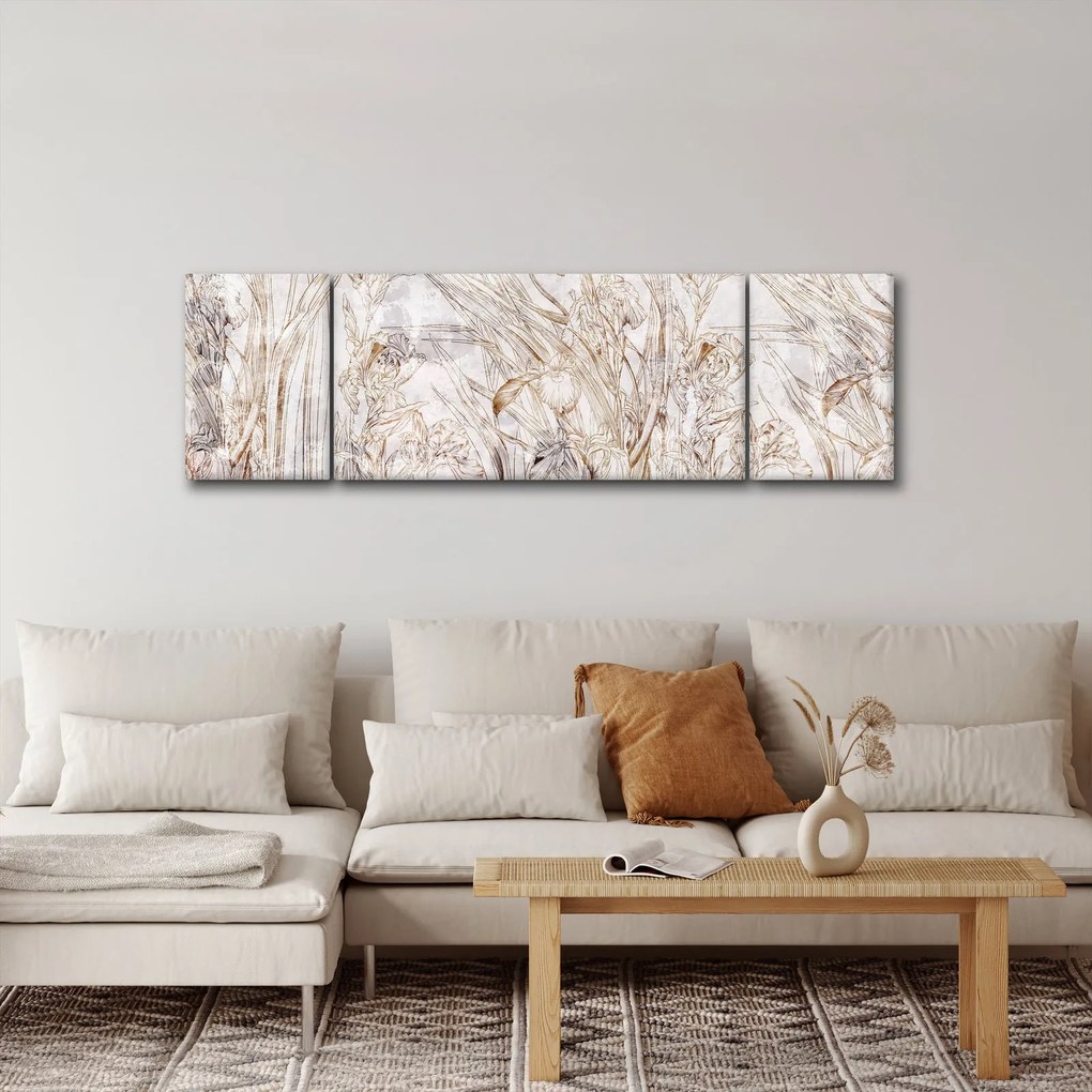 Obraz - Irysy (170x50 cm)