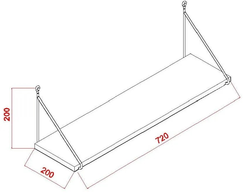 Biała półka Armoni – Kalune Design