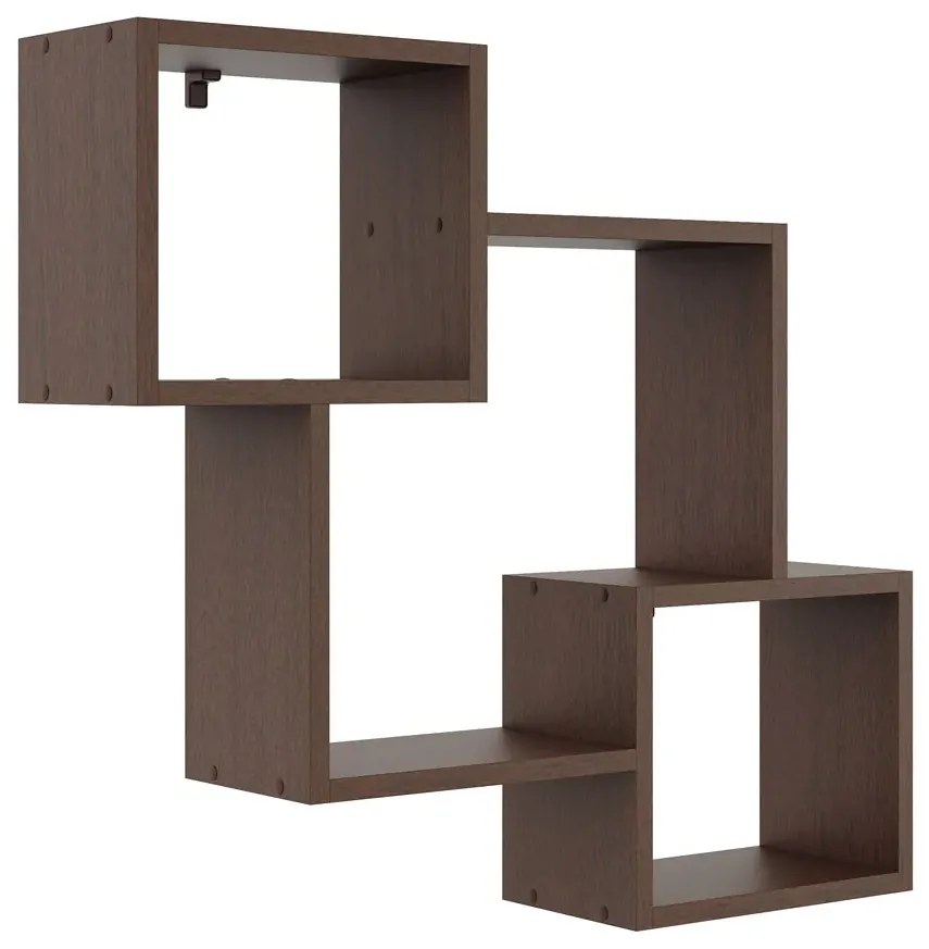 Skandynawska wisząca półka w kolorze wenge - Minis