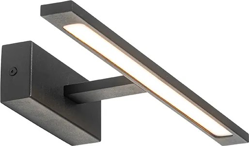 Nowoczesna lampa ścienna czarna 41,5 cm z LED IP44 - Jerre