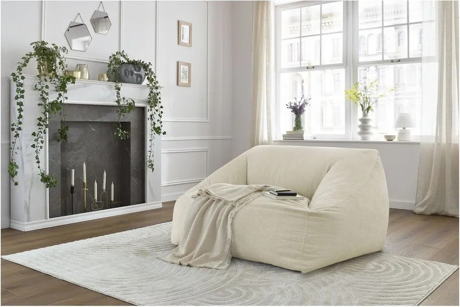 Beżowy sztruksowy worek do siedzenia Lilibet – Bobochic Paris