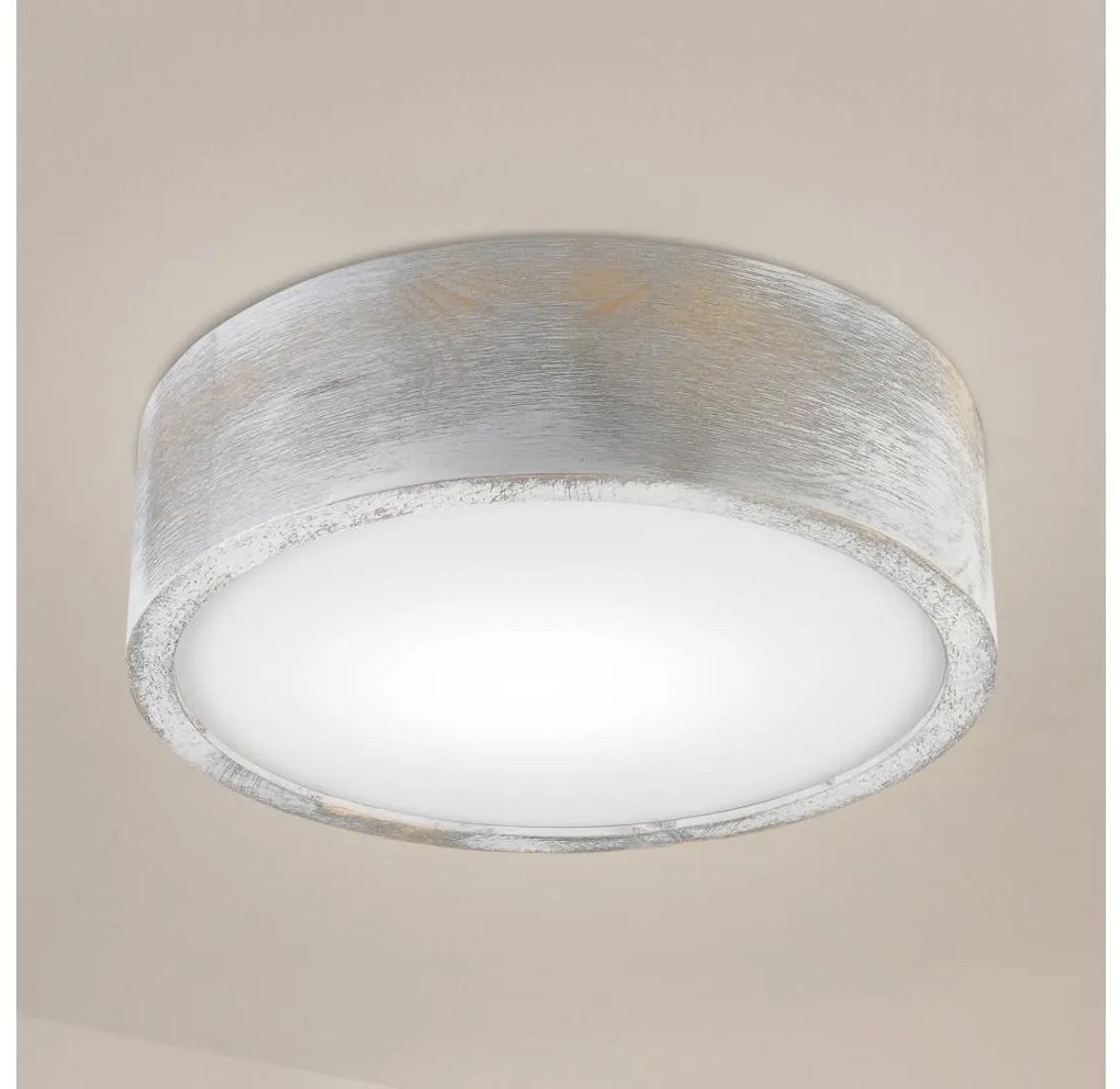 Brilagi - Lampa sufitowa PINO 1xE27/15W/230V sosna/srebrna śr. 27,5 cm