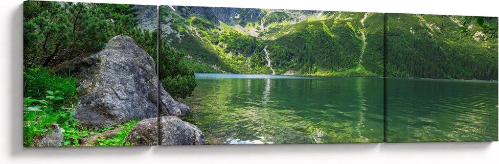 Obraz jeziora w Tatrach (170x50 cm)
