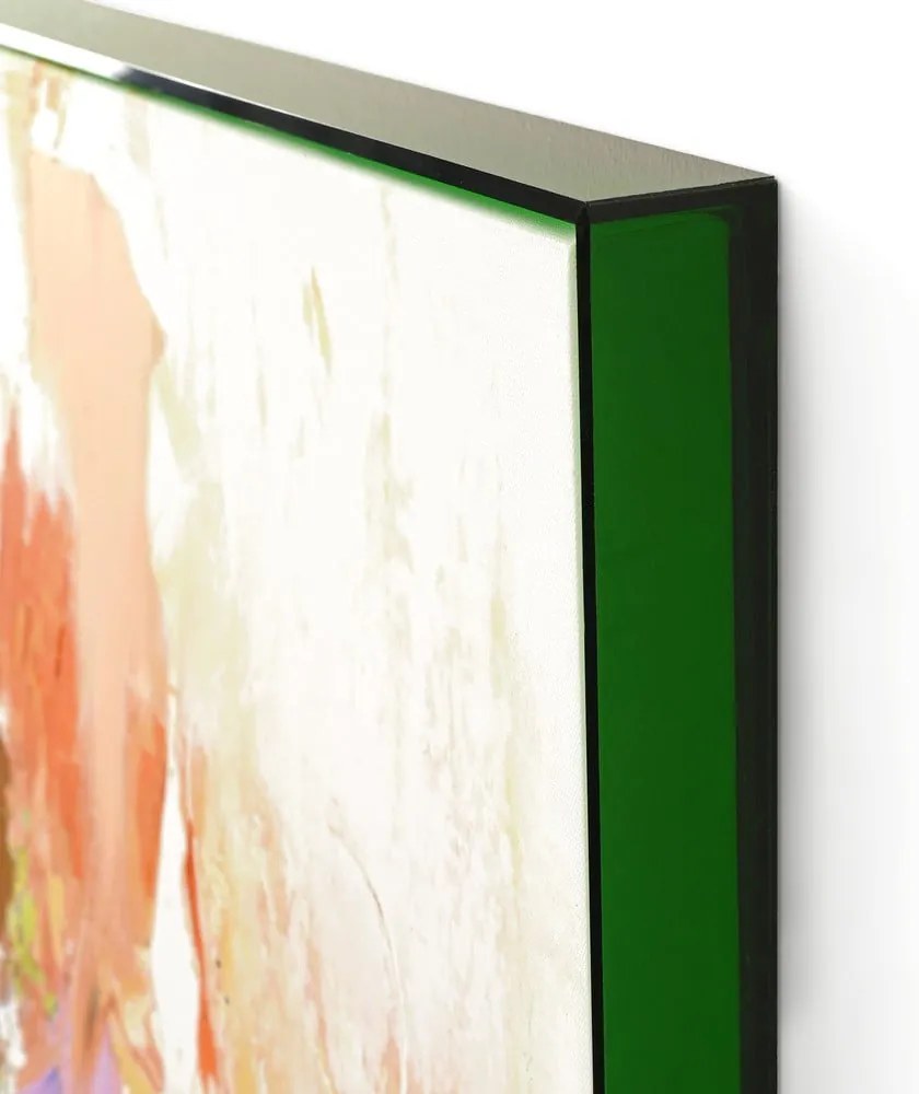 Obraz z ręcznie malowanymi elementami 102x102 cm Confidential Green – Malerifabrikken