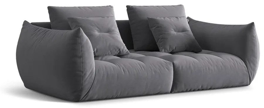 Ciemnoszara sofa z materiału bouclé 232 cm Bloom – Micadoni Home