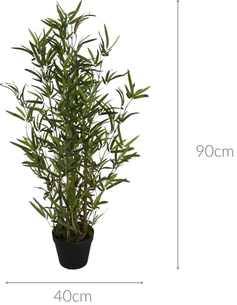 Sztuczne drzewko bambusowe w doniczce, 90 cm