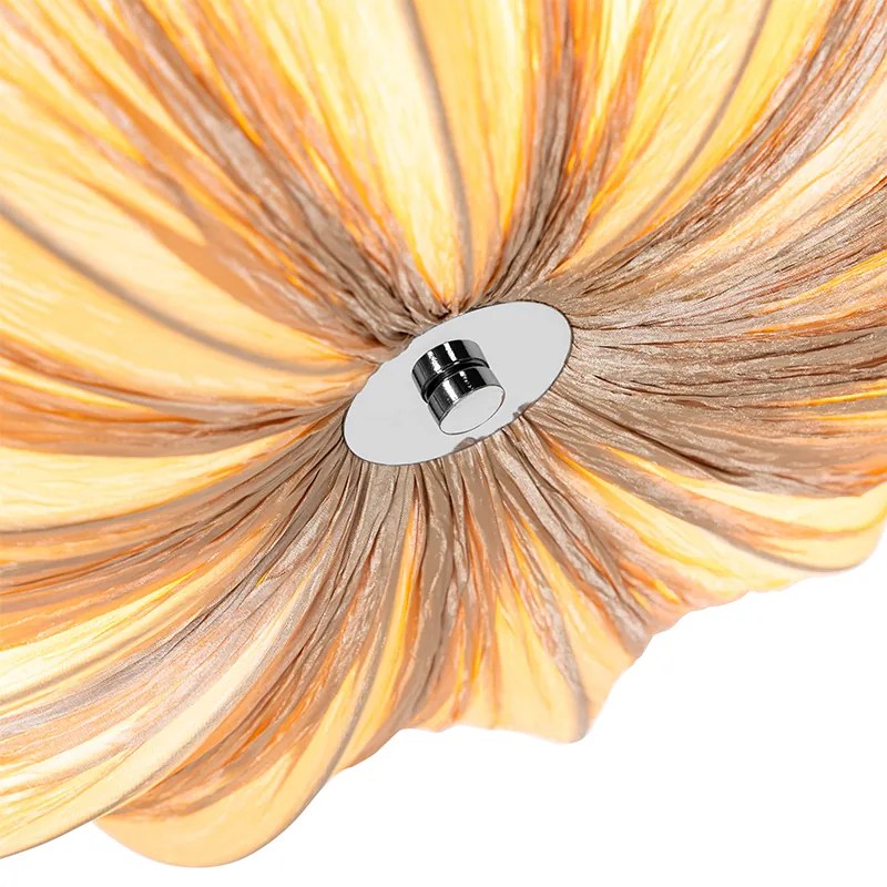 Designerska lampa sufitowa beżowa 52 cm 3-światła - PluDesignerski Oswietlenie wewnetrzne