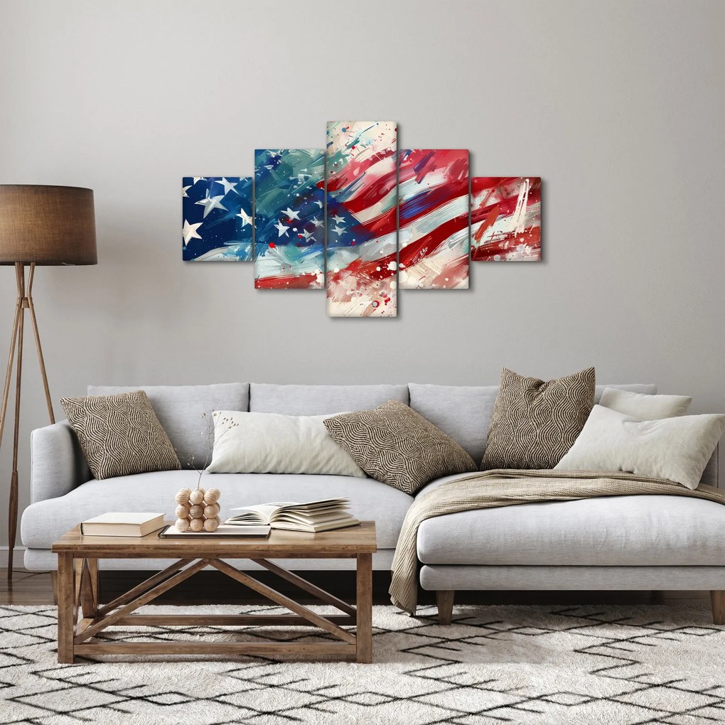 Obraz - Flaga USA (125x70 cm)
