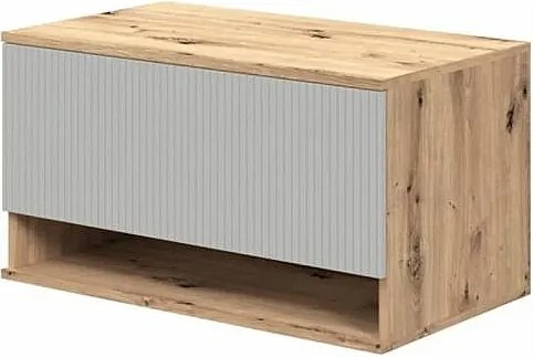 Szafka pod umywalkę AVIOLA 1S 80cm dąb artisan/kaszmirowy mat