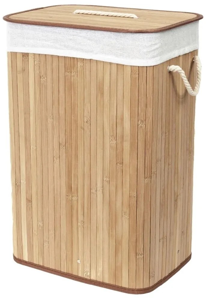 Compactor Kosz na brudne ubrania Bamboo prostokątny, naturalny