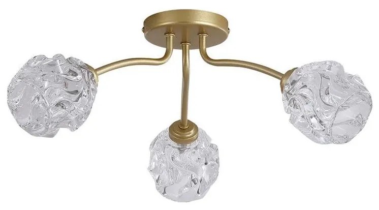 Searchlight 11523-3GO - Przysufitowy żyrandol ASTRAL 3xG9/33W/230V złoty