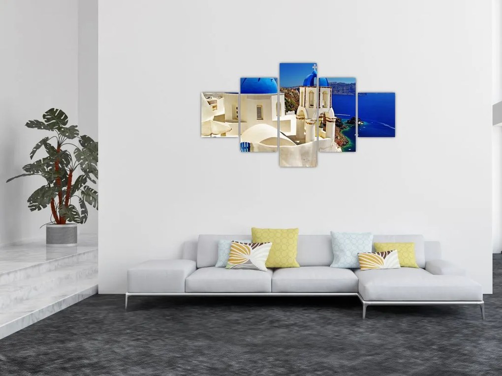 Obraz - Santorini, Grecja (125x70 cm)