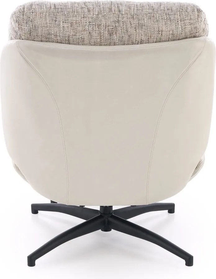 Obrotowy fotel z podnóżkiem i funkcją kołyski Kronos Halmar