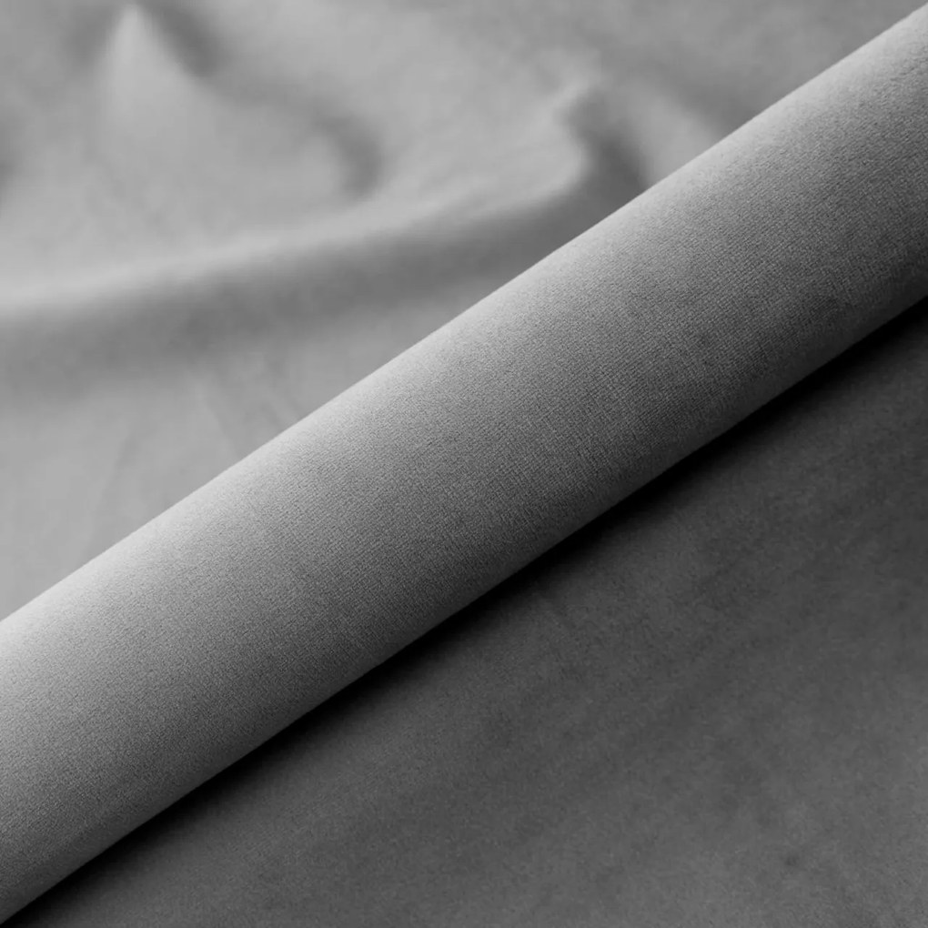 Krzesło Polo tkanina Welur noga metalowa krzesło tapicerowane do jadalni : Kolor nogi - Złota profil, Kolor tkaniny - VELVET - MG17, Typ siedziska - Siedzisko stałe