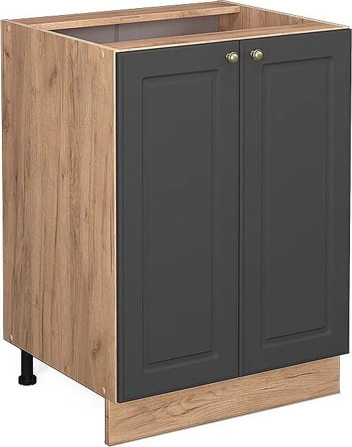 Szafki kuchenne antracytowo-złoty 60x51.6x82 fame-line