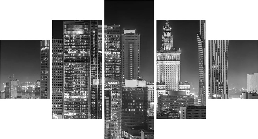 Obraz - Czarny i biały Nowy Jork (125x70 cm)
