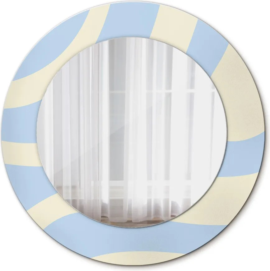 Lustro z nadrukiem dekoracyjne okrągłe Abstrakcyjny kształt