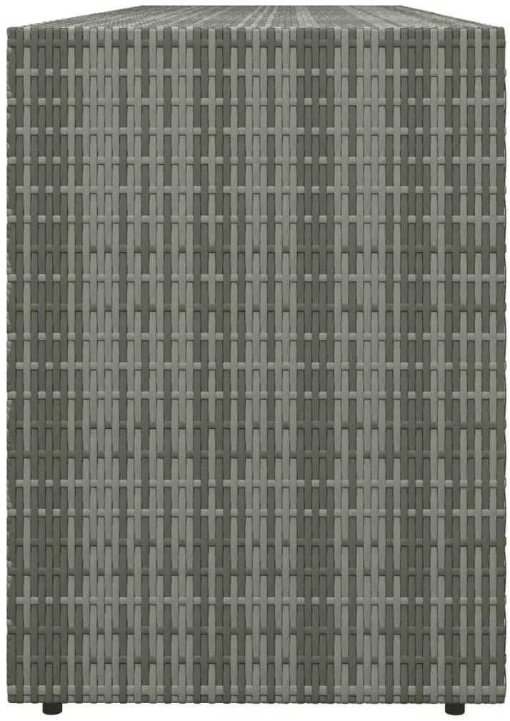 Szara podwójna szafka balkonowa gospodarcza do garażu L9-S08