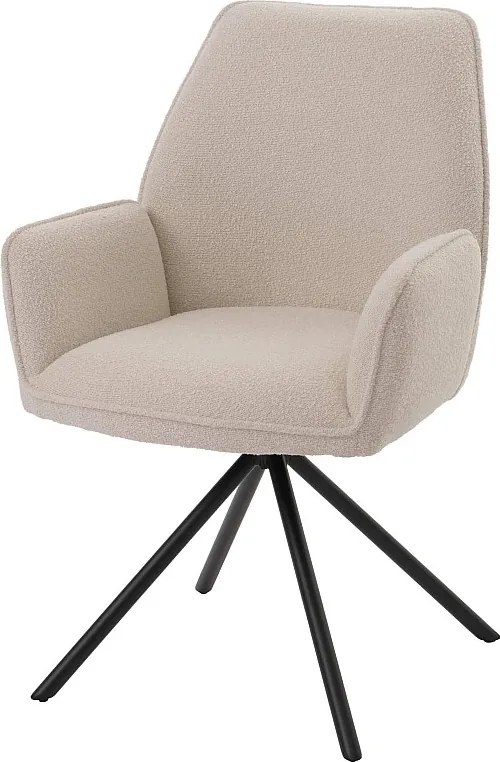 Krzesło do jadalni MCW-G67 Bouclé,  kremowy