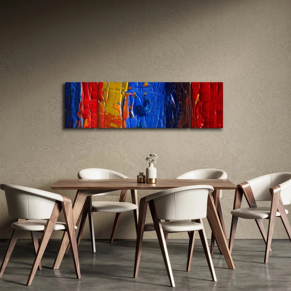 Obraz malarskich kolorów (170x50 cm)