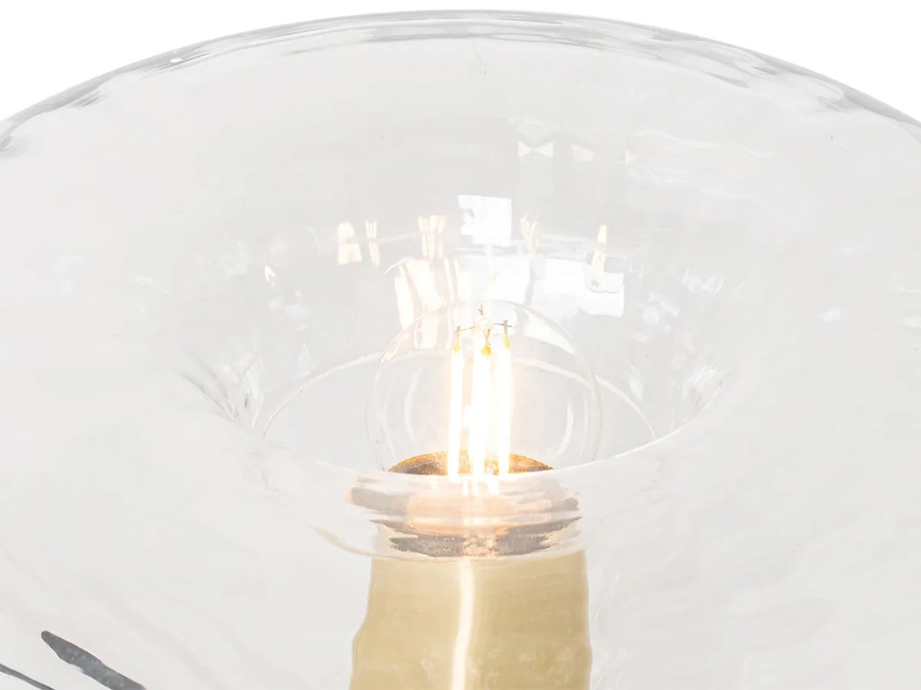 Lampa stołowa w stylu art deco złota ze szkłem - Ayesha ArtDeco Oswietlenie wewnetrzne