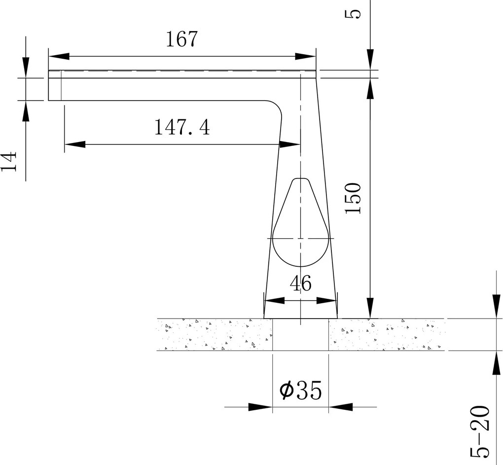 Bateria umywalkowa z mieszaczem NT7320 kaskadowa
