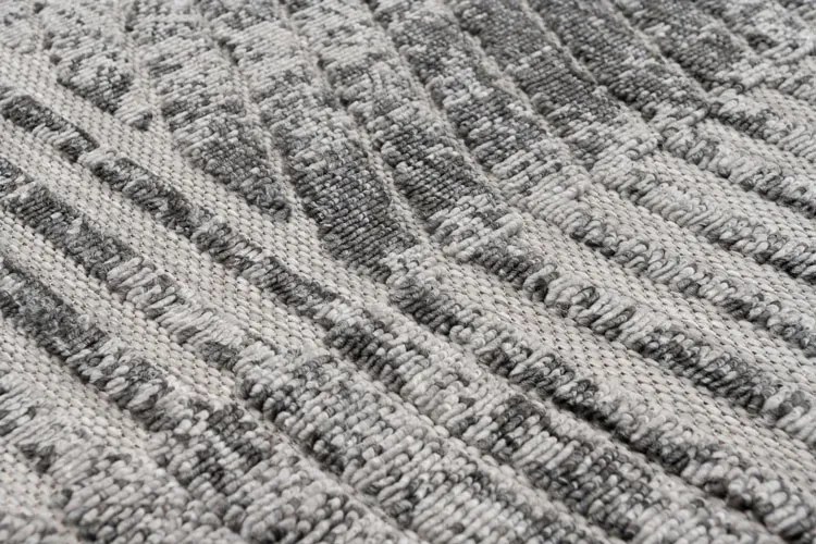 Jasnoszary nowoczesny dywan sznurkowy H9-D04