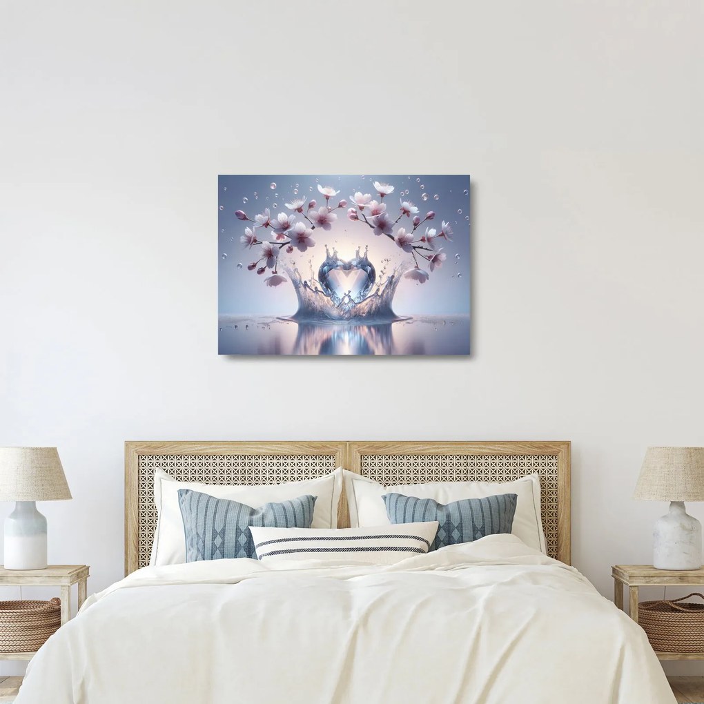 Obraz na szkle - Diamentowe serce (70x50 cm)