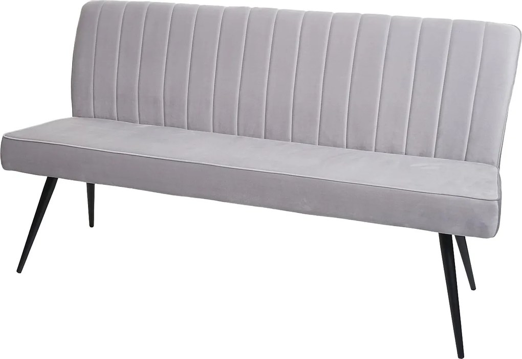 Ławka MCW-K16,  160cm jasnoszary