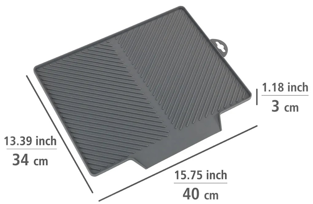 Wenko Podkładka ociekowa Nelia Maxi, 40 × 35 cm, L
