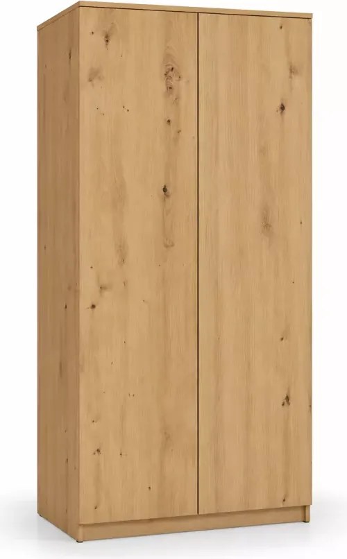 Duża szafa na ubrania Sandra 90 cm z półkami