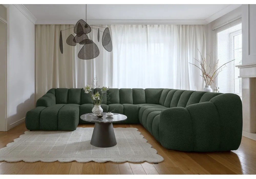 Ciemnozielony narożnik (prawostronny/w kształcie litery U) Shell – Miuform