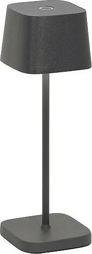 Lampa stołowa LED Zafferano OFELIA PRO MICRO, ciemnoszara, akumulatorowa i ściemnialna