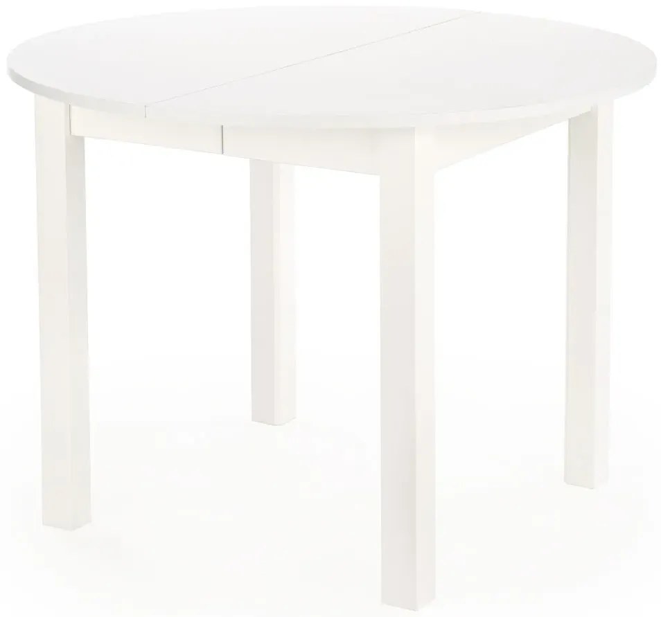 Biały okrągły stół rozkładany 102-142 cm A2-B47